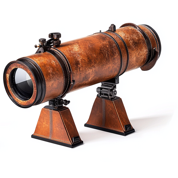 Premium Leather-Wrapped Telescope Mount