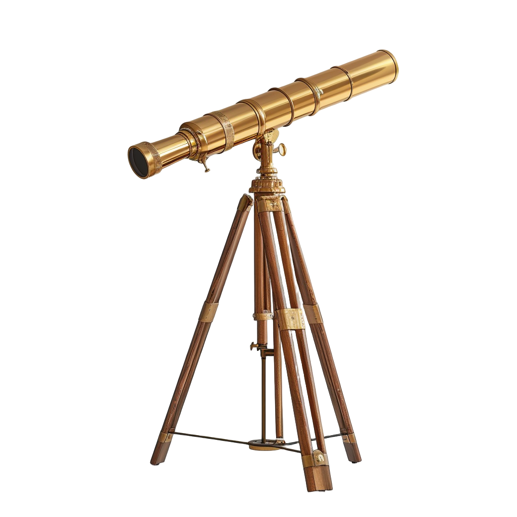 Vintage Brass Explorer Telescope