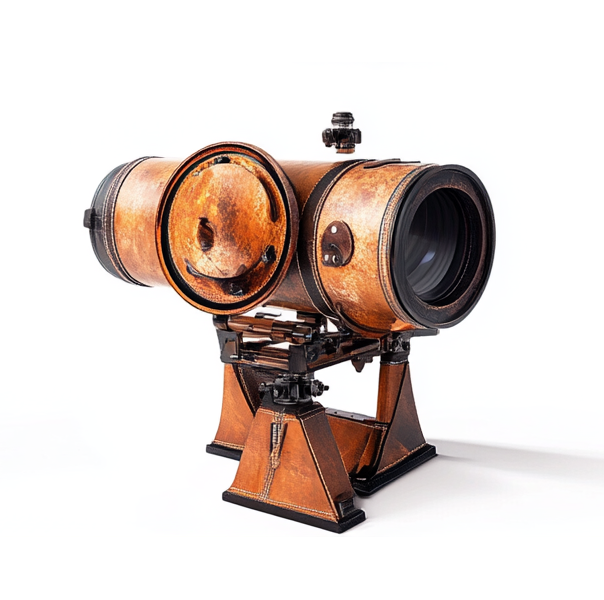 Premium Leather-Wrapped Telescope Mount