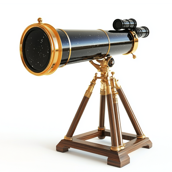Skyview Gear Vintage Brass Telescope with Tripod Decorative Showpiece